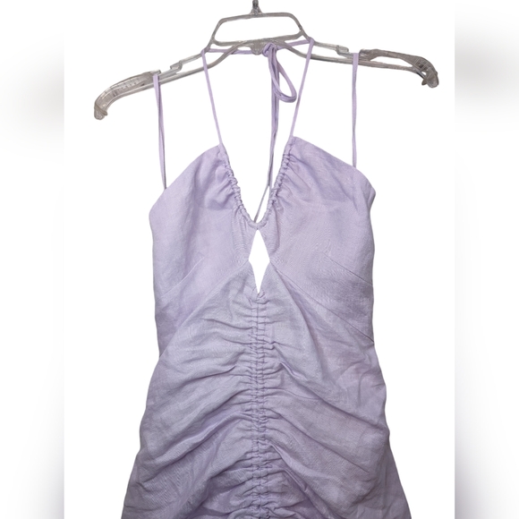 NWT Rumer Estelle Halter Maxi Dress in Linen - Picture 8 of 15